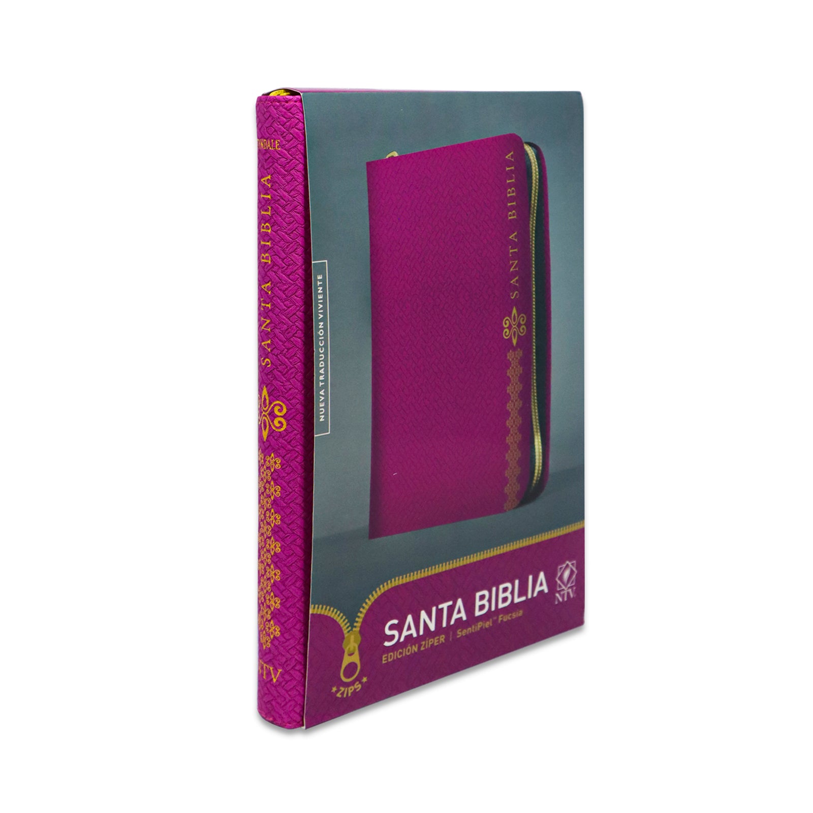 SANTA BIBLIA NTV EDICIÓN ZÍPER /SENTIPIEL FUCSIA