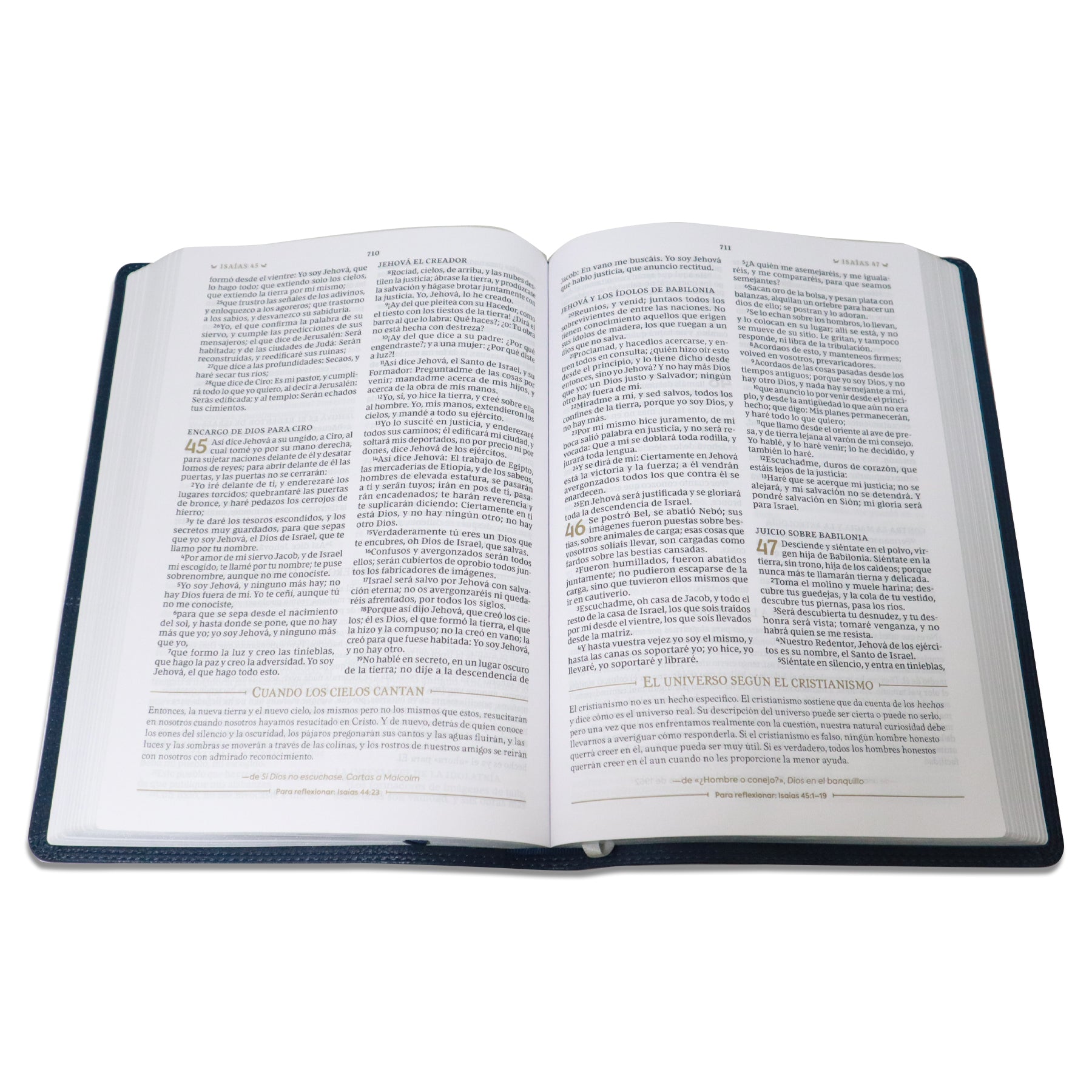 BIBLIA  REINA  VALERA REFLEXIONES DE C.S LEWIS / AZUL MARINO