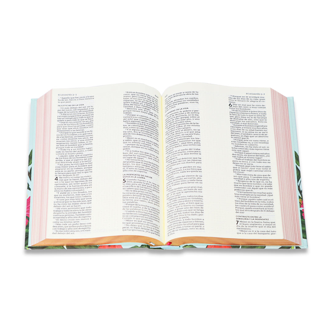 BIBLIA RV1960 EDICION ARTISTICA TAPA DURA/ TELA IMPRESA FLORAL