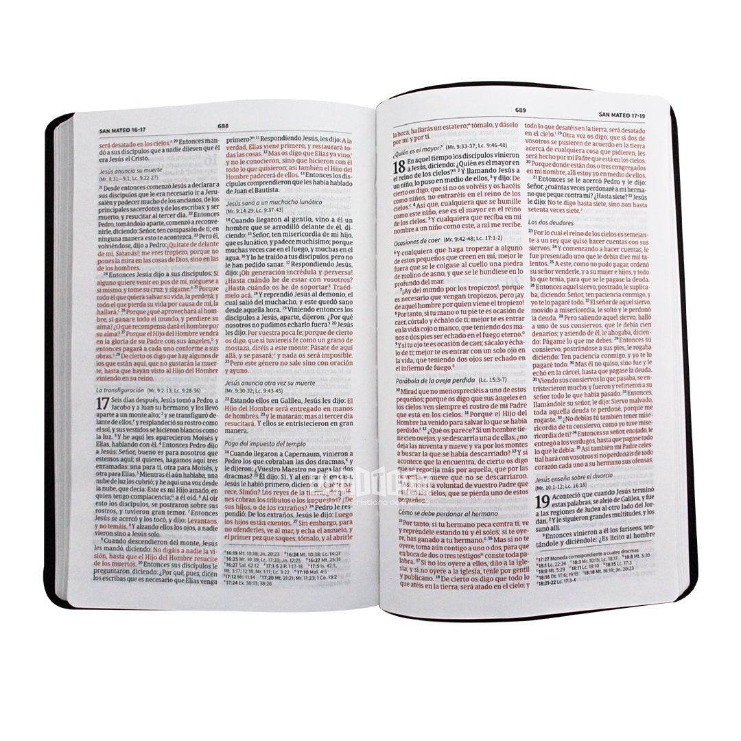 Biblia RVR60 Ulfrafina con Referencias, Piel fabricada