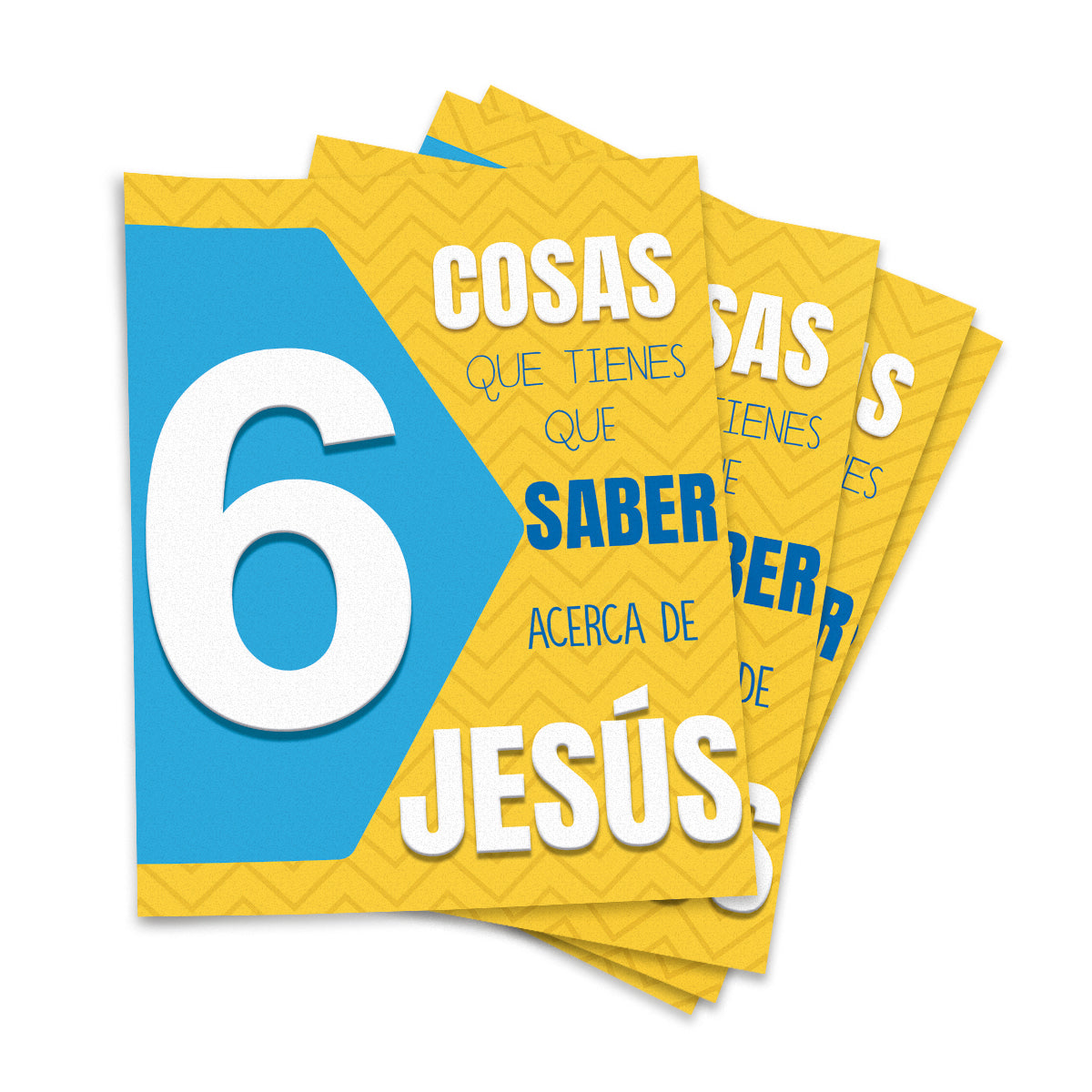 6 cosas que tienes que saber acerca de jesús (Folleto evangelistico) 100 pzas.
