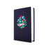 Biblia NVI Letra Grande Tamaño Manual, azul bordado sobre tela