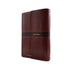 Biblia NVI Letra Grande Tamaño Manual marrón, símil piel con solapa con imán