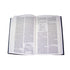 Biblia NVI Compacta Letra Grande, azul bordado sobre tela
