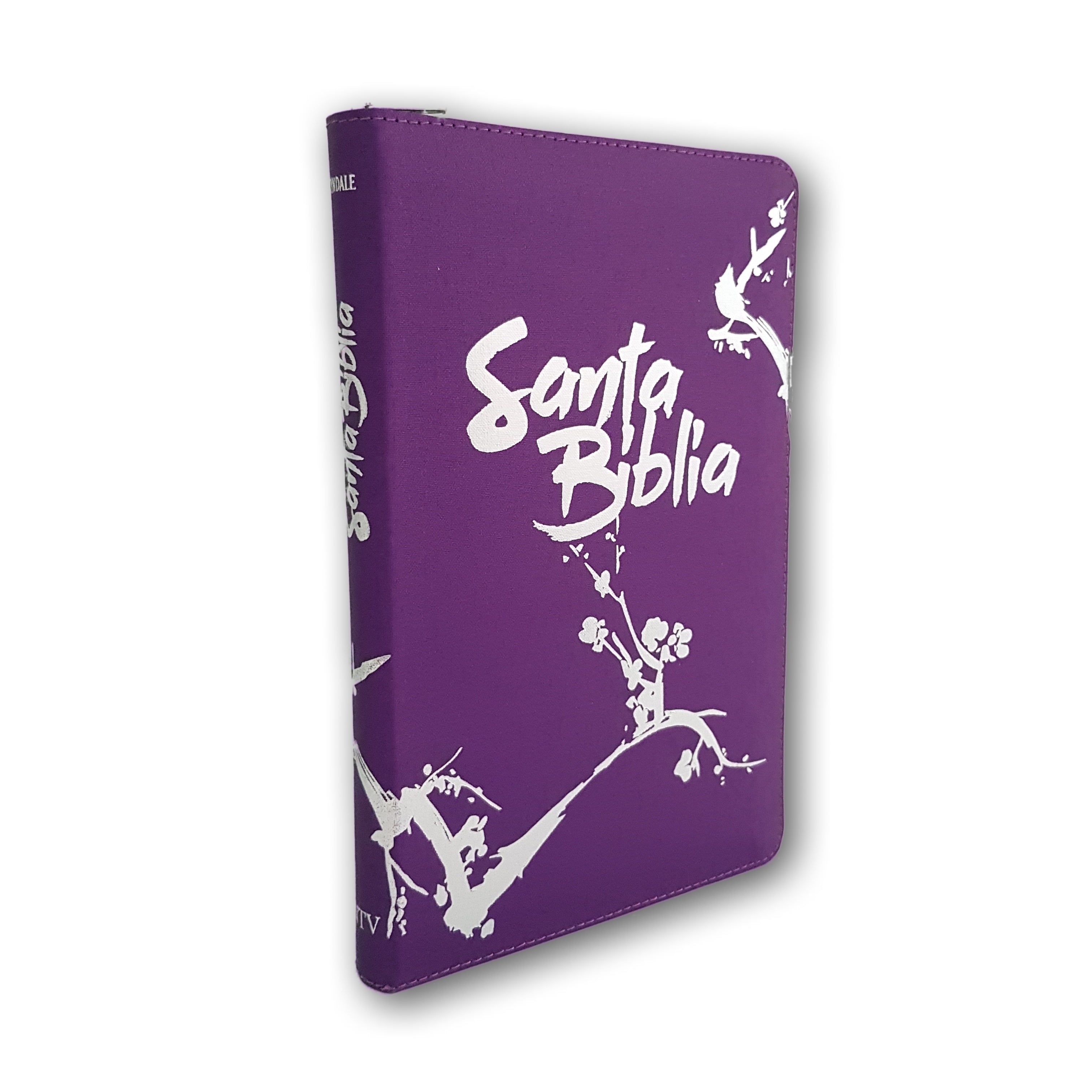 Santa Biblia NTV Edición zíper sentipiel Púrpura