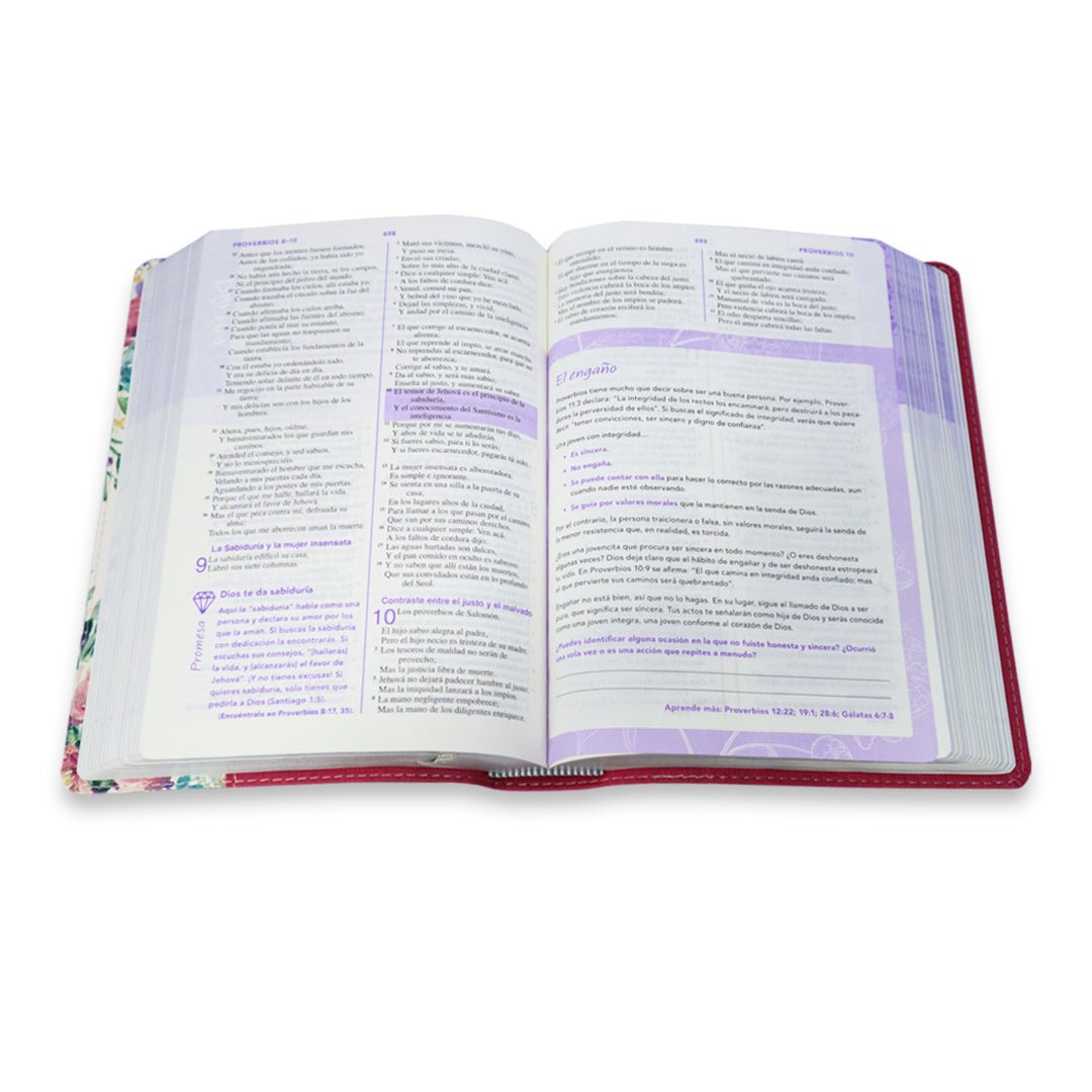 BIBLIA RV1960 DE UNA JOVEN CONFORME AL CORAZON DE DIOS/ DUOTONO FLORAL - Levítico