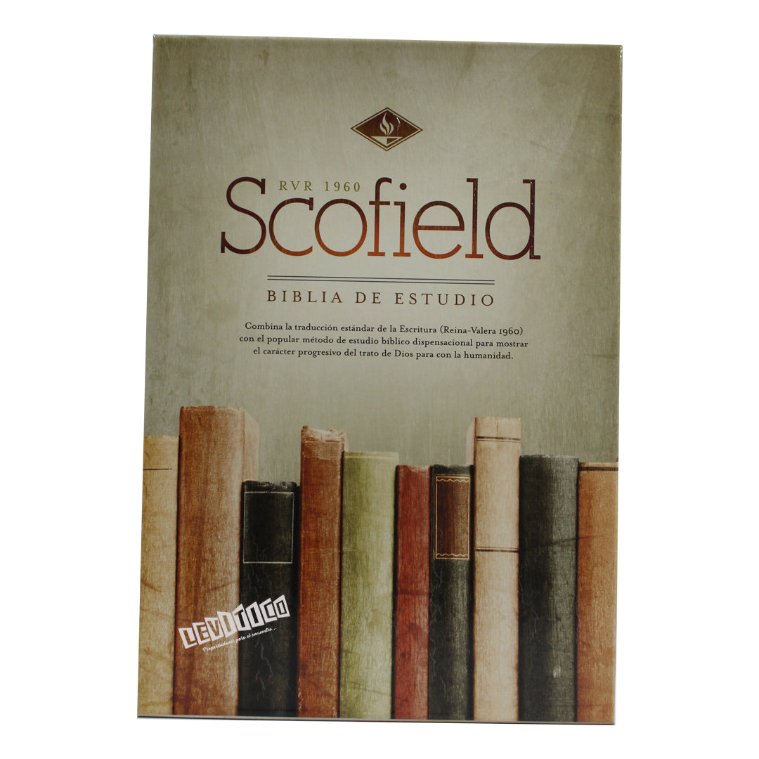 Biblia de estudio Scofield (Semi piel verde oscuro/castaño)