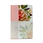 SANTA BIBLIA RV1960 LETRA GRANDE TAPA DURA/ TELA ROSA CON FLORES
